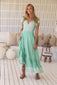 Carmen Maxi - Sea Foam Print