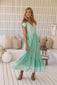 Carmen Maxi - Sea Foam Print