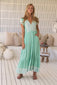 Carmen Maxi - Sea Foam Print