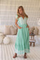 Carmen Maxi - Sea Foam Print