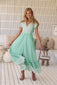 Carmen Maxi - Sea Foam Print