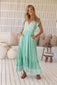 Carmen Maxi - Sea Foam Print