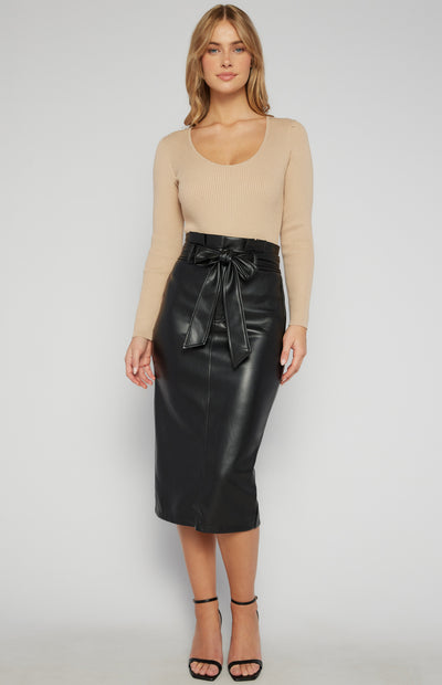 Donatela Paperbag Midi Skirt