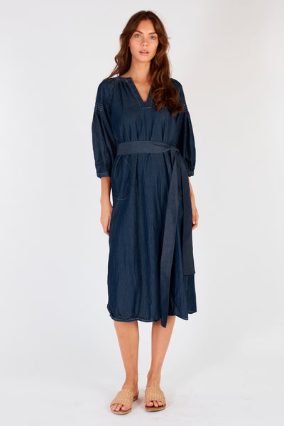 Sakanto Denim Kaftan Dress