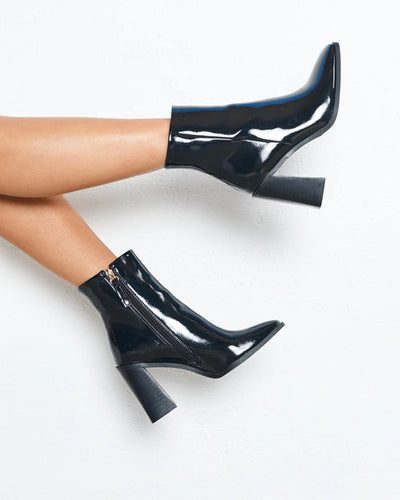 Scorpio Boot - Black Patent