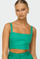 Briella Linen Crop - Green